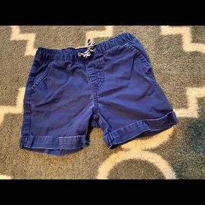 Navy Cuffed Shorts